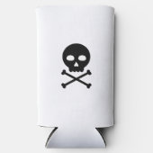 スカルとボーン スリム缶クーラー (正面)