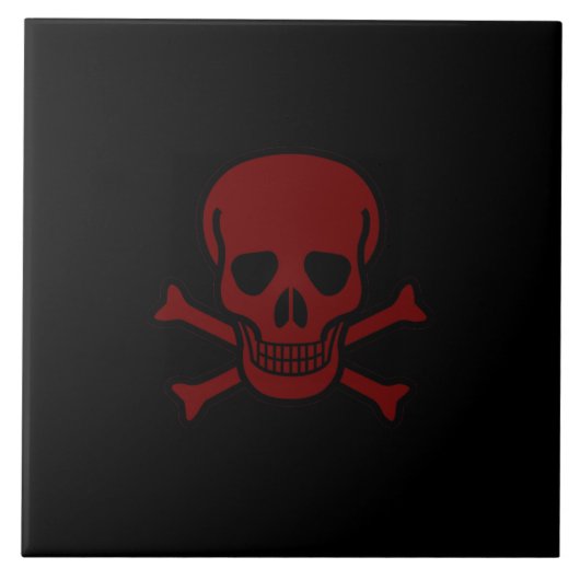 スカルとボーン タイル (正面)