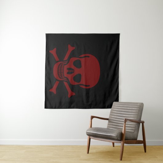 スカルとボーン タペストリー (インサイチュ(横))