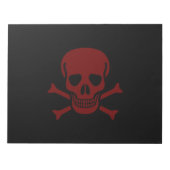 スカルとボーン ノートパッド (正面)