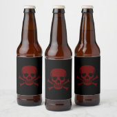 スカルとボーン ビールラベル (ボトル)