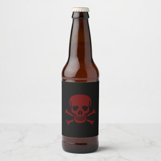 スカルとボーン ビールラベル (正面)