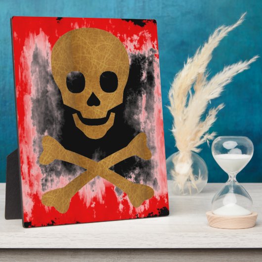 スカルとボーン フォトプラーク (側面)