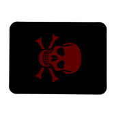 スカルとボーン マグネット (横)