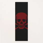 スカルとボーン ヨガマット (正面)