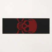 スカルとボーン ヨガマット (正面(横))