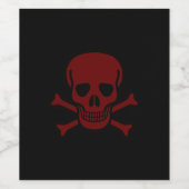 スカルとボーン ワインラベル (シングルラベル)