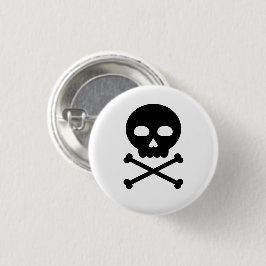 スカルとボーン 缶バッジ