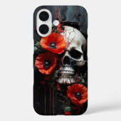 スカルとポピー Case-Mate iPhoneケース (裏面)