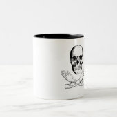 スカルとメカニカルハンド ツートーンマグカップ (中央)