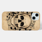 スカルとメモ Case-Mate iPhoneケース (裏面 (横))