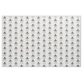 スカルとラクロススティック ファブリック (ヤード)