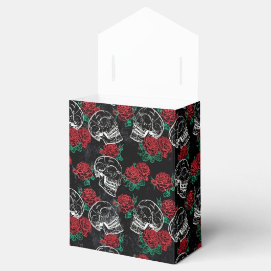 スカルとレッドローズ |ゴシッモダンクグラムグランジ フェイバーボックス (オープン)