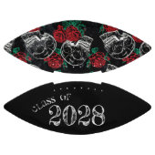 スカルとレッドローズ |モダンゴシックグラム卒業 アメリカンフットボール (パネル)