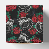 スカルとレッドローズ |モダンゴシック フェイバーボックス (上部)