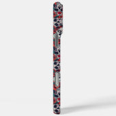 スカルとレッドローズ Case-Mate iPhoneケース (裏面 / 右)