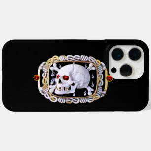 スカルと交差した骨ルビールネッサンス宝石 iPhone 15 PRO MAXケース
