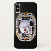 スカルと交差した骨ルビールネッサンス宝石 Case-Mate iPhoneケース (裏面)