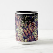 スカルと偽の歯科学校の歯のアートワーク怖い マグカップ (中央)