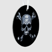 スカルと十字骨 オーナメント (正面)