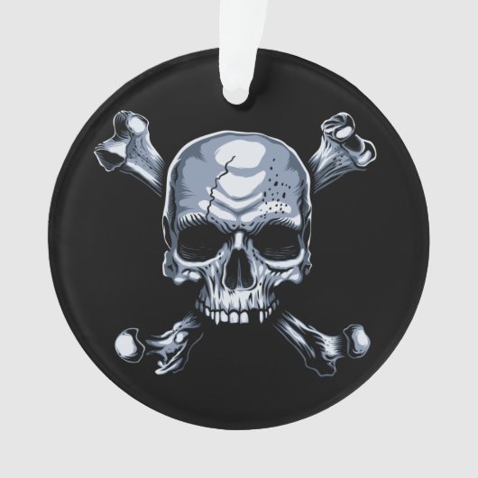 スカルと十字骨 オーナメント (正面)