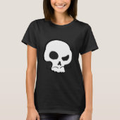 スカルと口ひげ Tシャツ (正面)