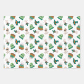 スカルと墓石ハロウィーン ラッピングペーパーシート (正面)