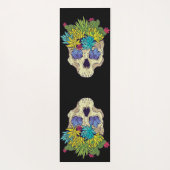 スカルと多肉結晶 ヨガマット (裏面)