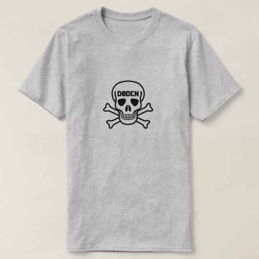 スカルと文字ドーデン Tシャツ (デザイン正面)