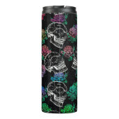 スカルと暗いバラ |グファンキーラムグラデーション タンブラー (裏面)
