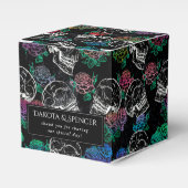 スカルと暗いバラ | ファンキー Glamありがグラデーションとう フェイバーボックス (正面サイド)