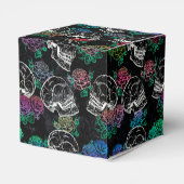 スカルと暗いバラ | ファンキー Glamありがグラデーションとう フェイバーボックス (裏面サイド)