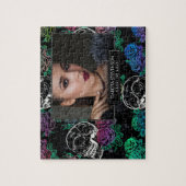 スカルと暗いバラ |卒業ファンキー写真 ジグソーパズル (縦)