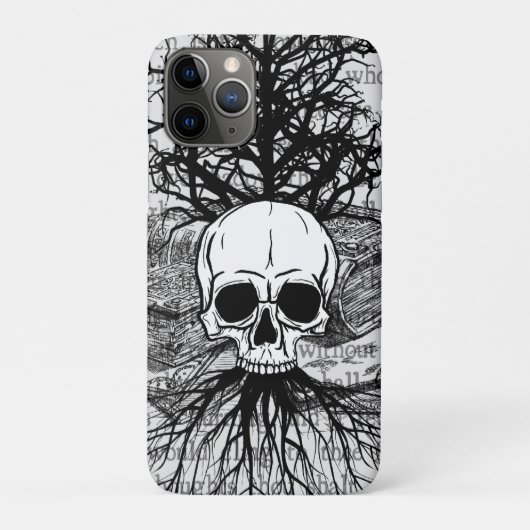 スカルと書籍 Case-Mate iPhoneケース (裏)