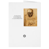 スカルと歯，歯科診療所，歯科医パーチメント (裏面)