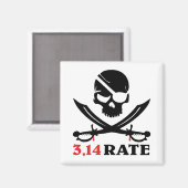 スカルと海賊のサーベル マグネット (正面/裏面)