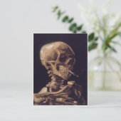 スカルと燃えるタバコ – ビンセント・ヴァン・ゴッホ ポストカード (スタンド正面)