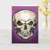 スカルと牙 カード (黄色い花)