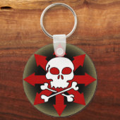 スカルと矢印 キーホルダー (正面)