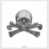 スカルと石骨クラシック シール (シート)