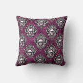 スカルと紫ゴシック クッション (裏面)