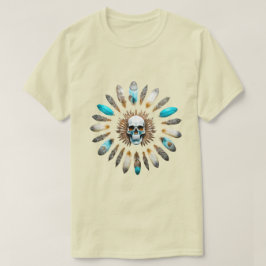 スカルと羽01 Tシャツ