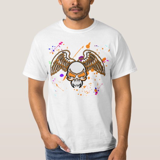 スカルと翼 Tシャツ (正面)