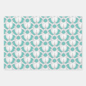 スカルと脊椎のボーン ラッピングペーパーシート (正面3)