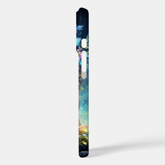 スカルと花が覆う Case-Mate iPhoneケース (裏面 / 左)