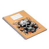 スカルと花のノート，並んだ ノートブック (右側)