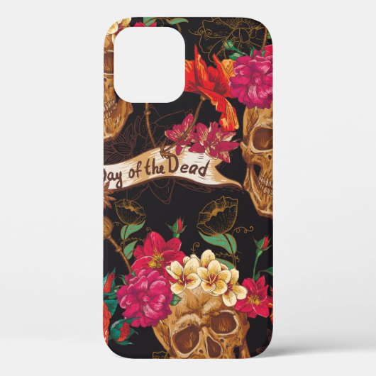 スカルと花の日 Case-Mate iPhoneケース (裏面)