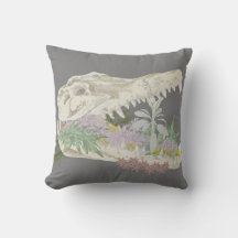 スカルと花クッション保護