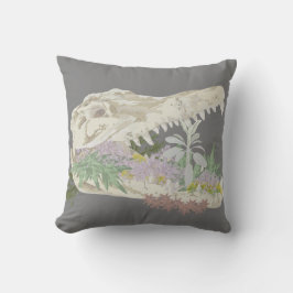 スカルと花クッション保護 クッション