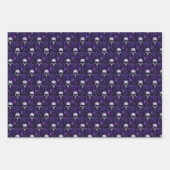 スカルと花ゴシック ラッピングペーパーシート (正面2)